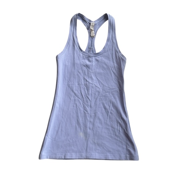 Lululemon Yoga Athletic Flow Tank Top Back Details Light Purple Size 4 - Picture 1 of 9